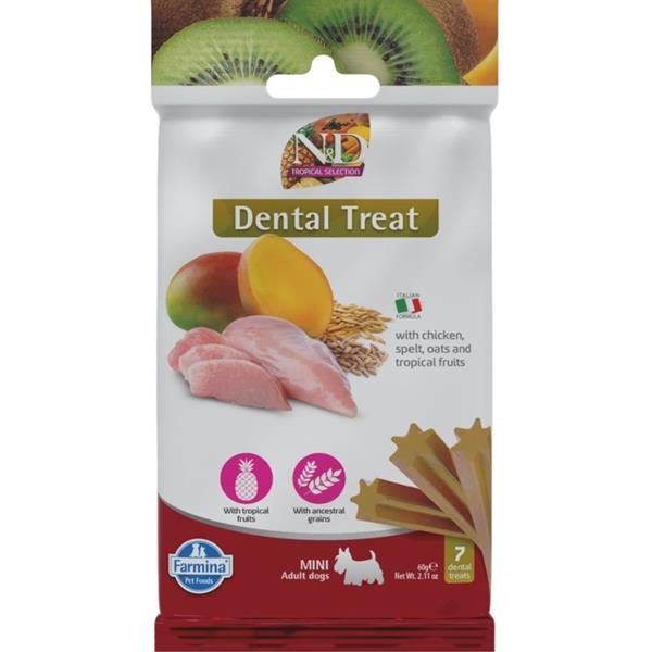 N&D TROPICAL Dog Dental Snack Chicken Mini 60 g