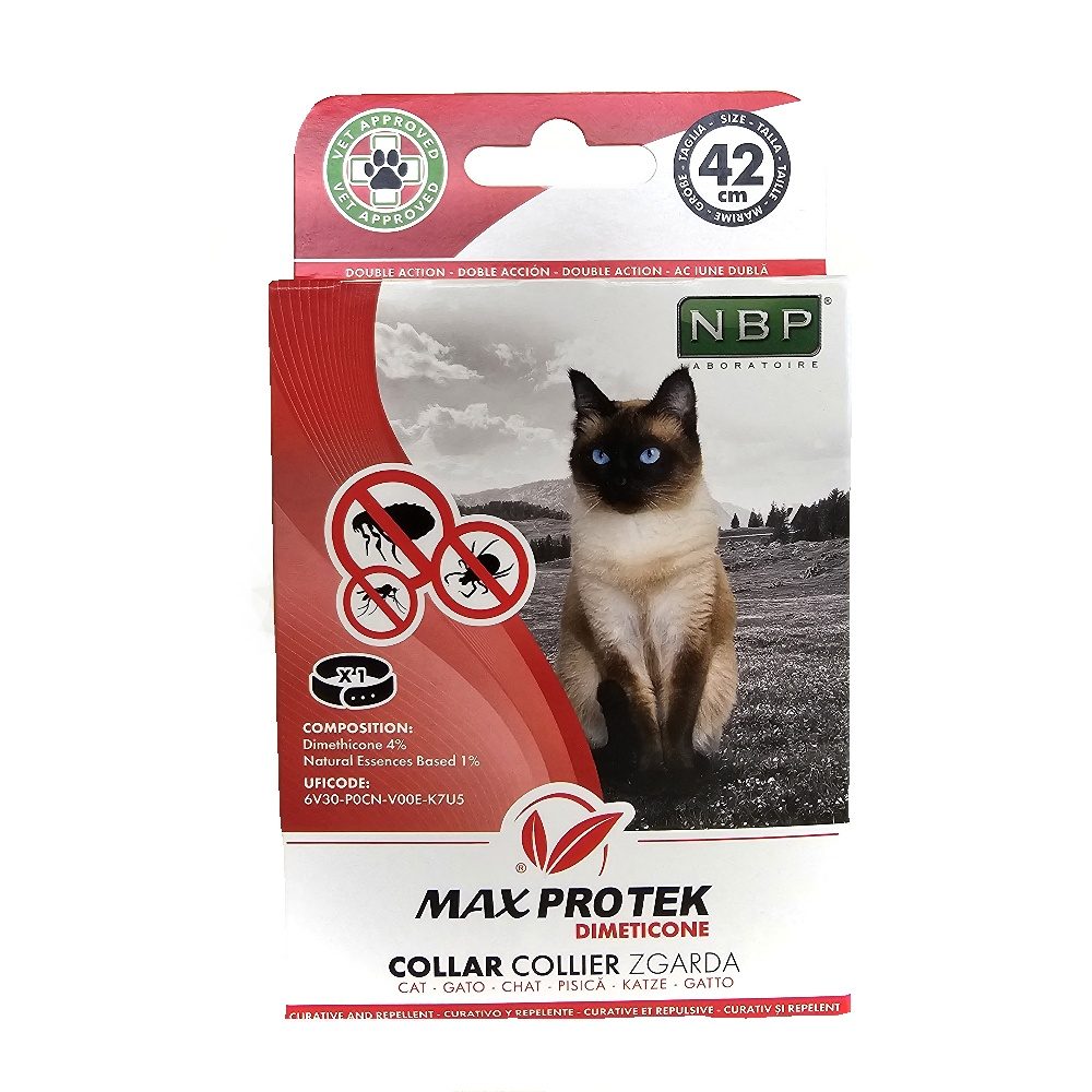 Max Pro Tek repelentní fluorescenční obojek, kočka 42 cm