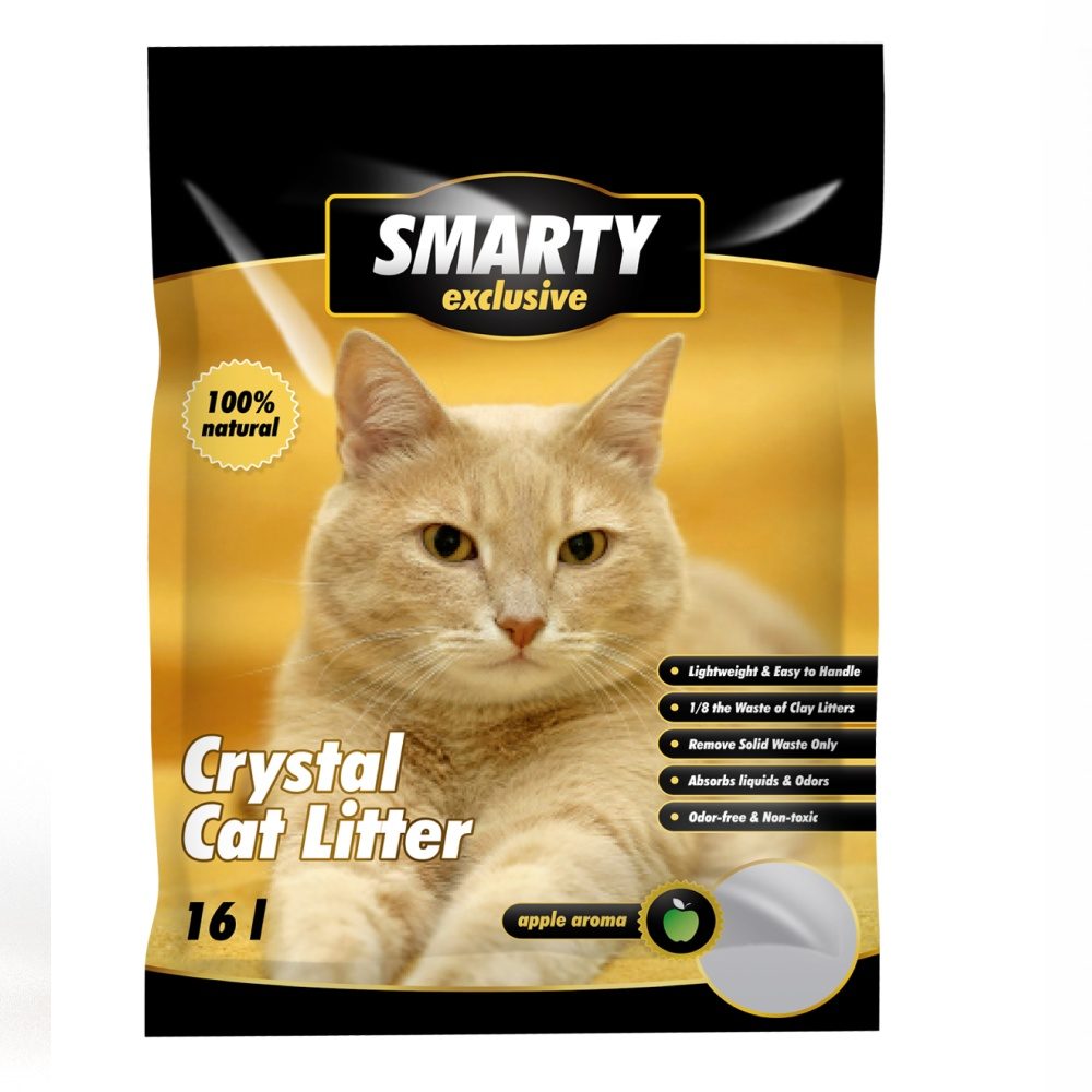 SMARTY exclusive silikátové stelivo jablko 16 l