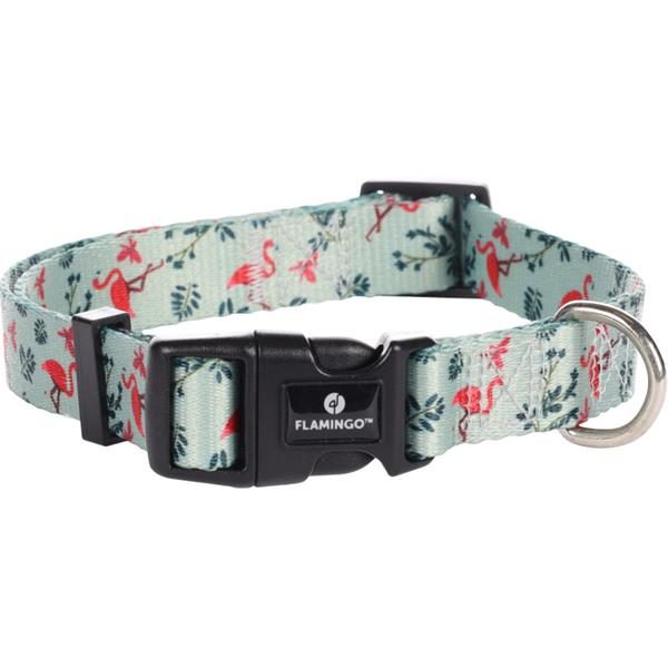 Obojek nylon Samar sv.zelený 1,5x30-45cm Flamingo