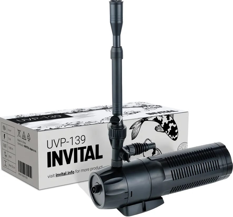 INVITAL vnitřní fontánová UV lampa P-139 13W