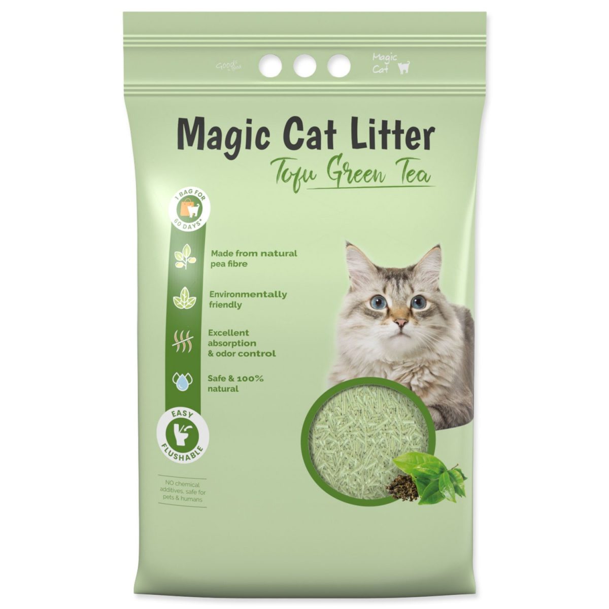 Stelivo Magic Litter Tofu zelený čaj ,5,4kg/12l