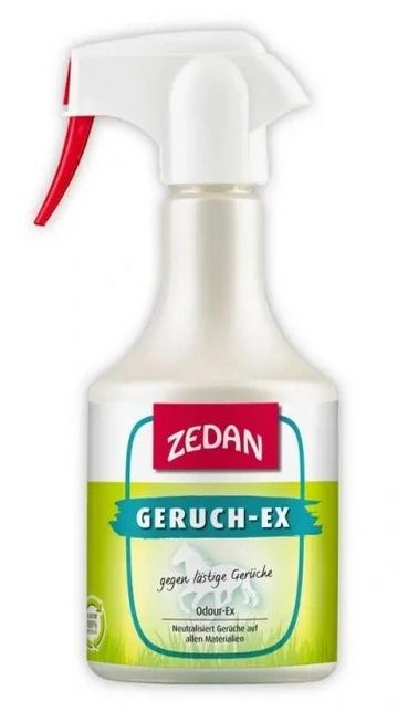 Neutralizátor pachu Sedan Geruch EX pro vaše oblečení, boty, auto i jezdecké vybavení, láhev s rozprašovačem 500ml