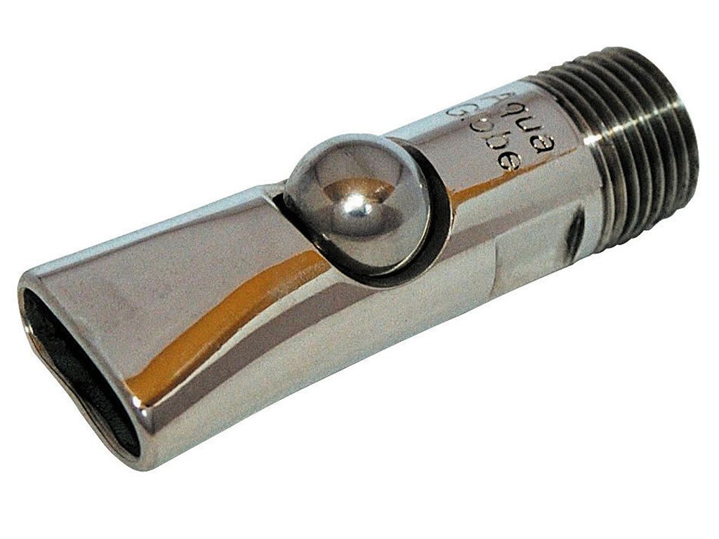 Nerezová kuličková napáječka pro prasata do 110kg a telata do 160kg KERBL 223209 - 75mm, 1/2”-1/2”