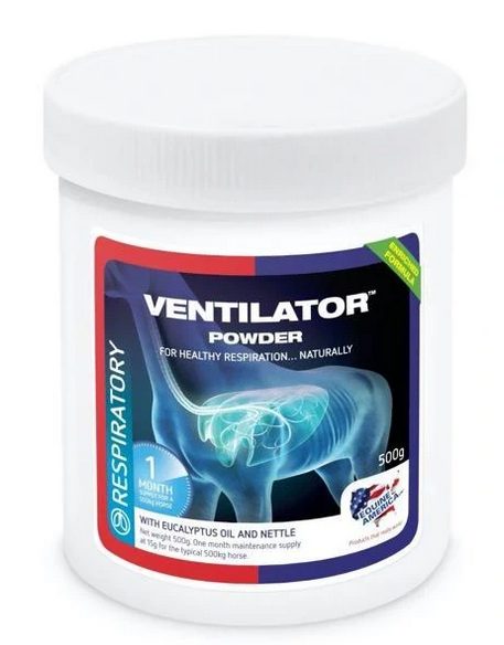 Equine America Ventilator prášek na cílenou přirozenou podporu dýchacího systému koní, balení 0,5 kg