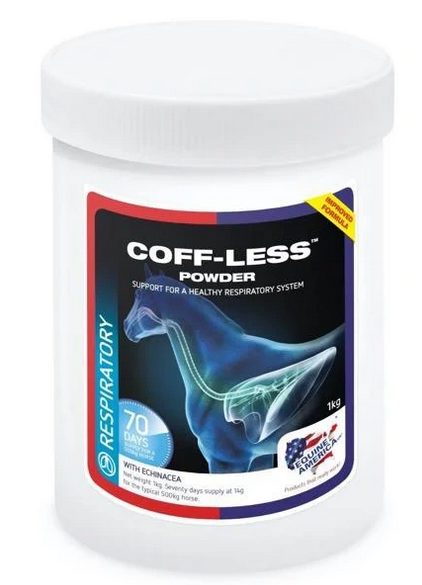 Equine America Coff-Less s aloe vera prášek na cílenou přirozenou podporu dýchacího systému koní, balení 1 kg