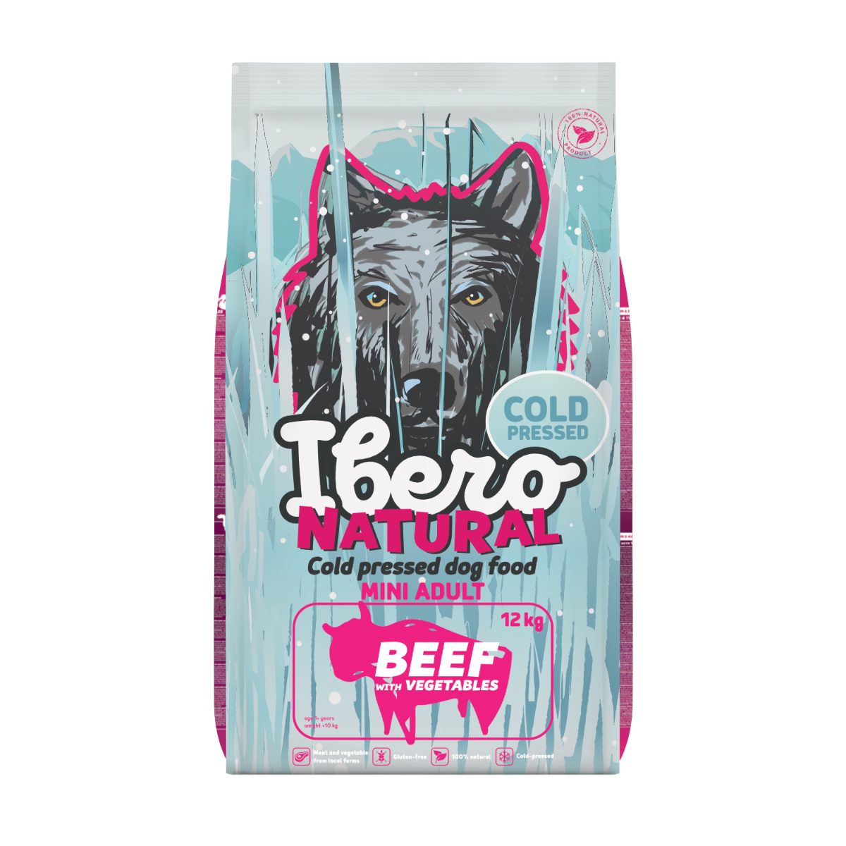 Ibero Cold Press Dog Adult Small Beef - 500g