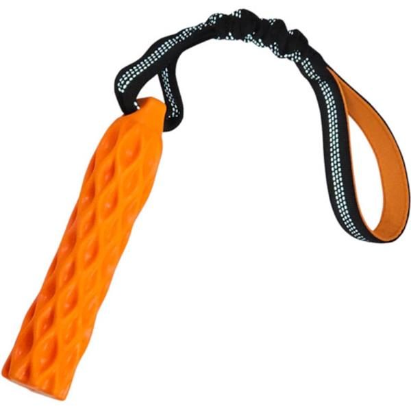 Hračka plovoucí TPR pešek s provazem 47cm oranžový Nobby