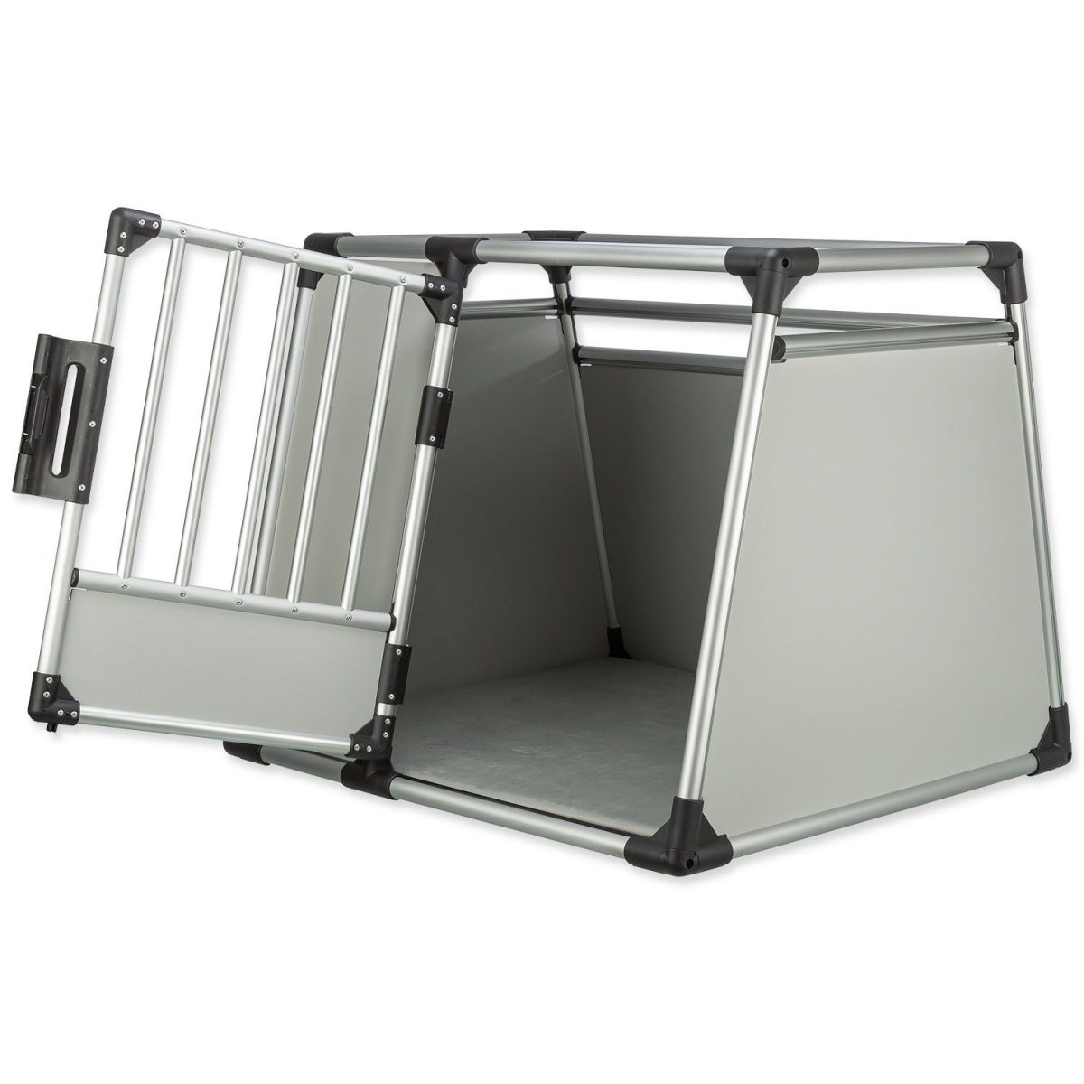 Přepravka hliník L–XL 94×75×88cm stříbrno-šedá