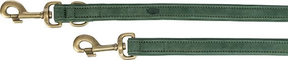 Vodítko PURE kožené nastavitelné, šalvějová M-L: 2 m/ 20 mm