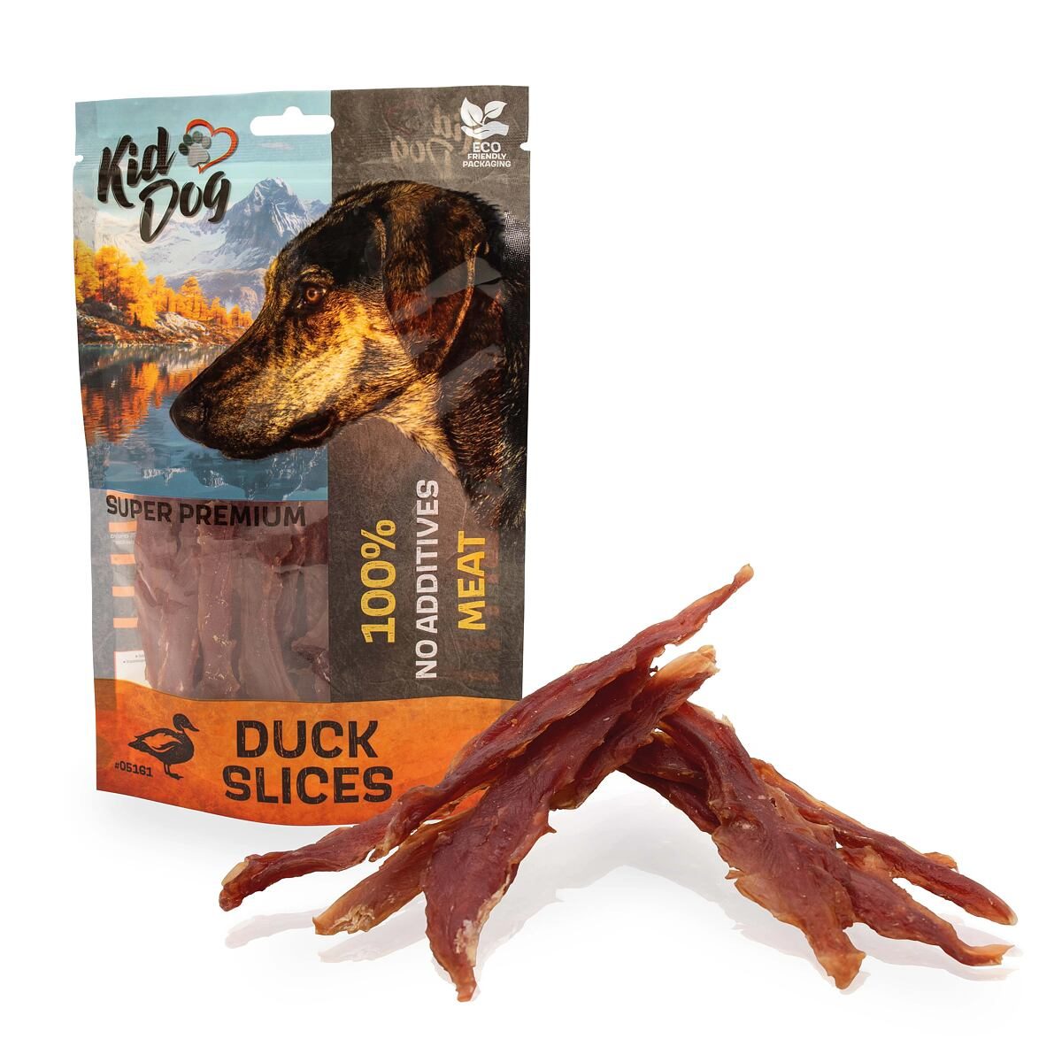 KIDDOG SUPER PREMIUM 100% kachní prsa bez aditiv, proužky 80 g