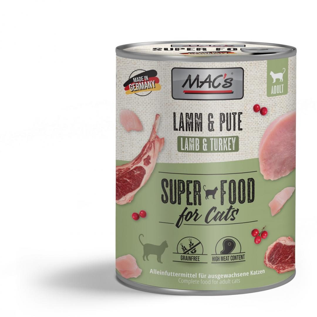 Mac´s Cat Konz. Jehněčí/Krůtí - 400g
