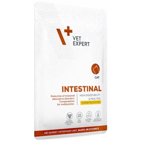 VetExpert Veterinary Diet Intestinal cat Krůta&Kuře kapsička 100 g