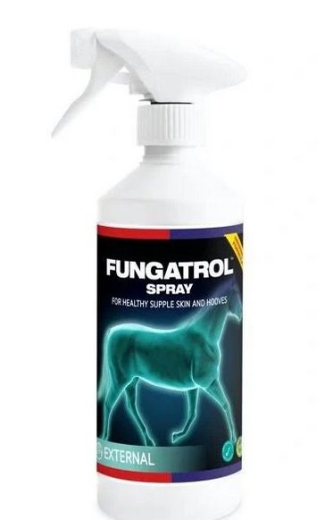 Equine America Fungatrol Spray na popraskanou pokožku v mokrých a blátivých podmínkách, láhev s rozprašovačem 500ml