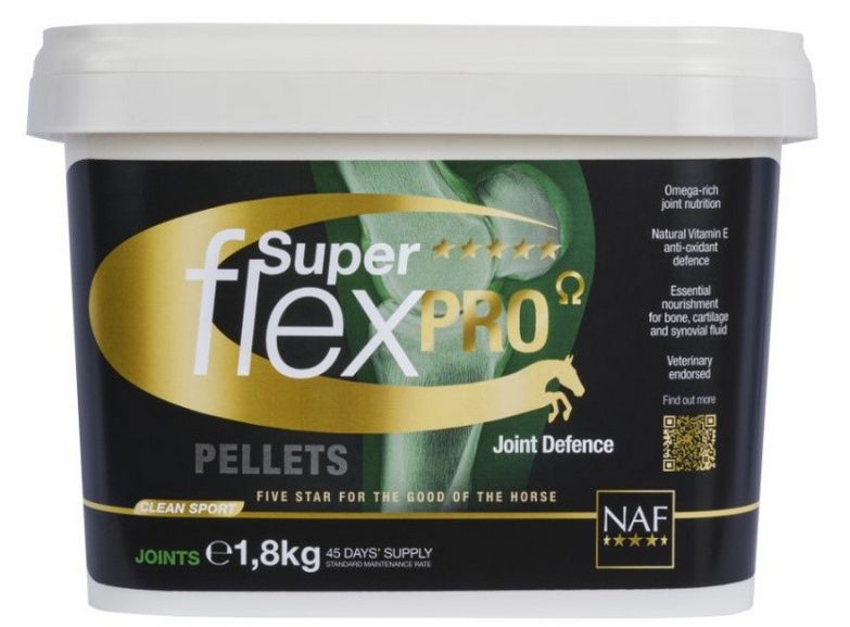 NAF Super Flex Omega pro zdravé klouby sportovních a závodních koní, balení1,8kg