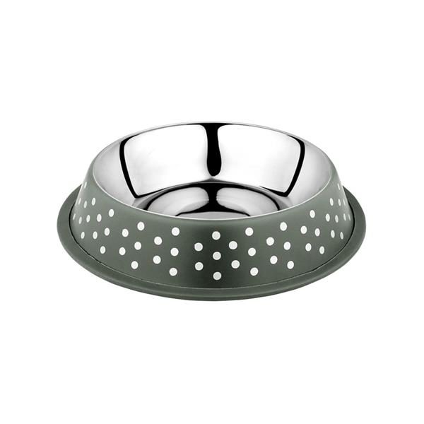 Miska nerez Deco fix puntíky 1l zelená Duvo+