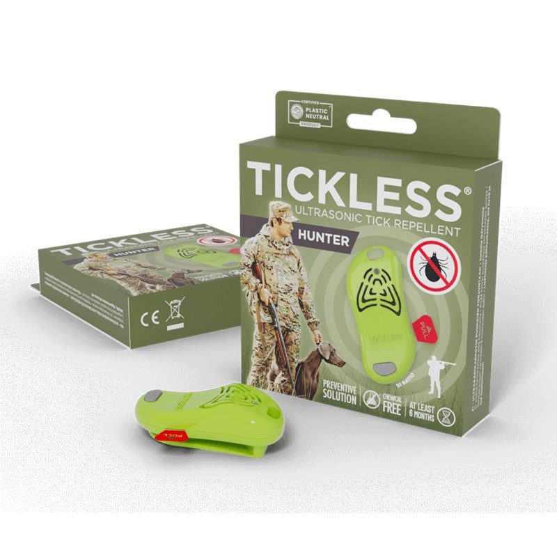 TICKLESS® HUNTER Ultrazvukový odpuzovač klíšťat a blech pro lidi zelený
