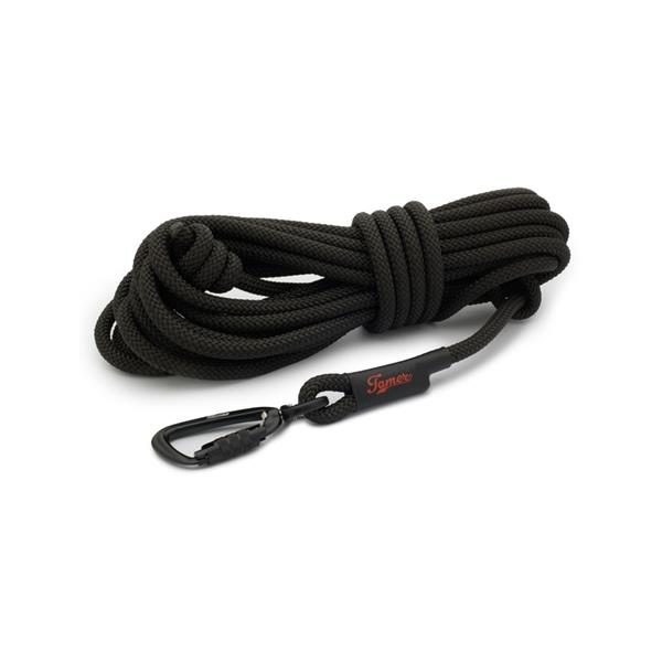 Vodítko lanové stopovací twist 5 m černé