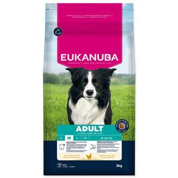 Krmivo EUKANUBA Adult Medium rich in fresh chicken 3 kg