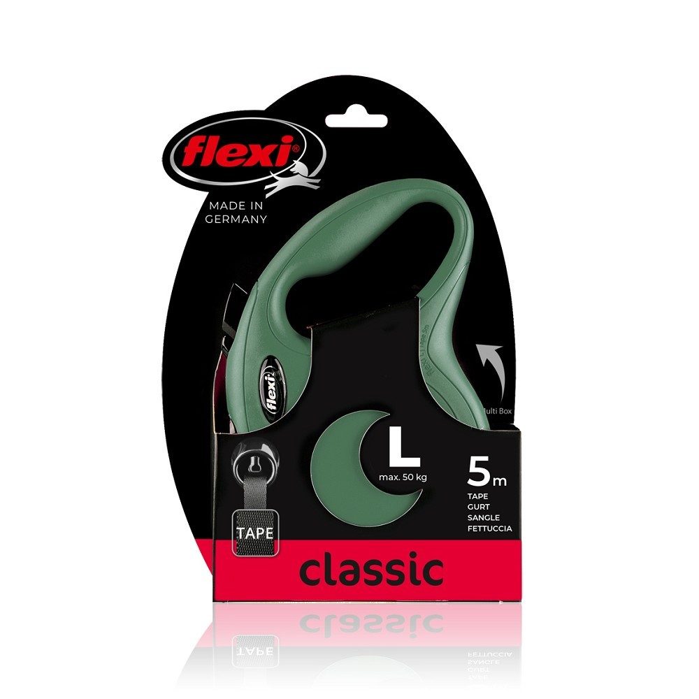 flexi Classic L pásek 5m/50kg olivová