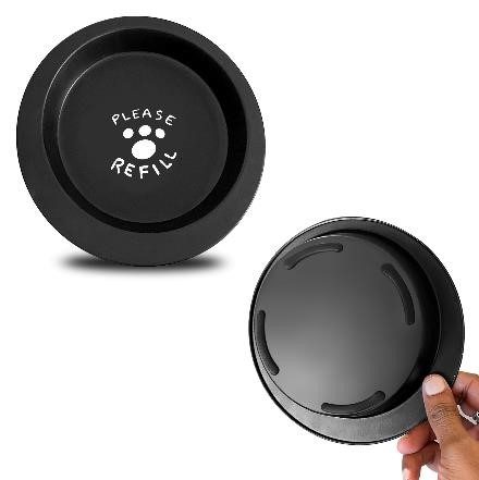 Miska OVÁL protiskluzová - černá 0,28l/16,5cm (216)