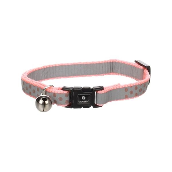 Obojek cat Minx 20-34cm růžový Flamingo