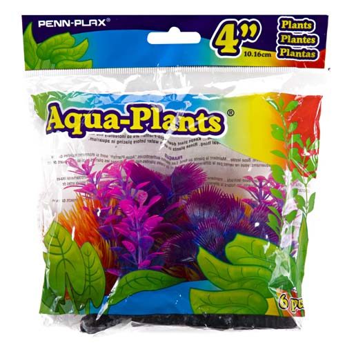 PENN PLAX Umělé rostliny Betta 10,2 cm barevné 6ks sada