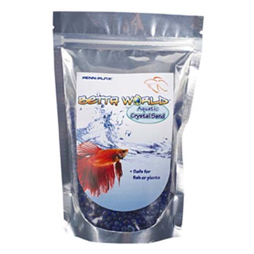 PENN PLAX Crystal Sand Light Blue & Blue modré skleněné krystaly 400 g