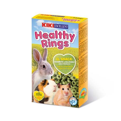 KIKI HEALTHY RINGS 250g zdravé kroužky pro hlodavce