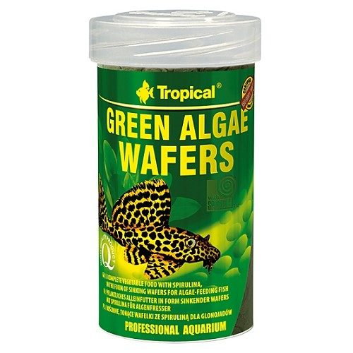 TROPICAL Green Algae Wafers 250ml/113g krmivo ve formě oplatek se spirulinou