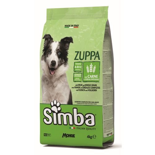MONGE SIMBA Dog Zuppa 4kg kompletní suché krmivo pro dospělé psy všech velikostí