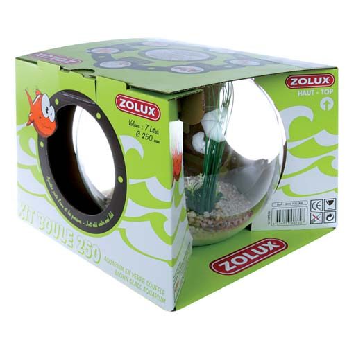 ZOLUX akvárium skleněná koule s výbavou průměr: 25cm / 7l