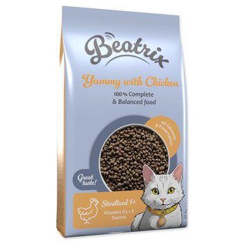 Krmivo Beatrix Sterilized s kuřecím 10kg