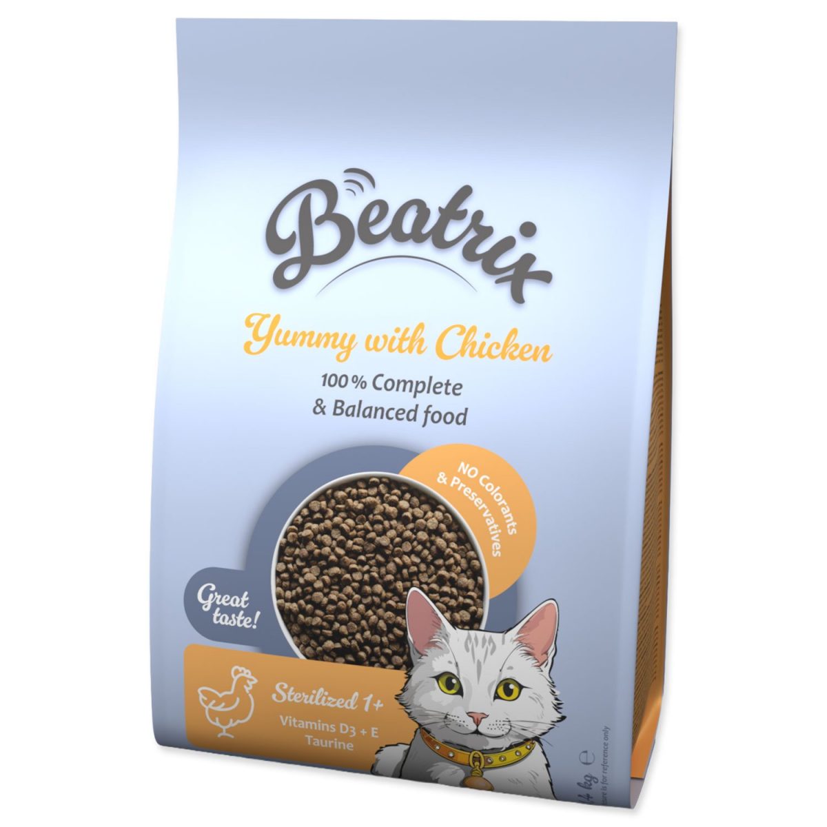 Krmivo Beatrix Sterilized s kuřecím 1,4kg