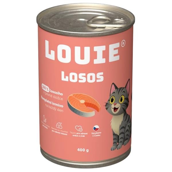 Louie konz. pro kočky losos 400 g