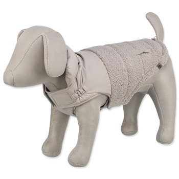 Zimní vesta AJOU s kožíškem, šedá S: 33cm, hruď: 44-51cm, krk: 37cm