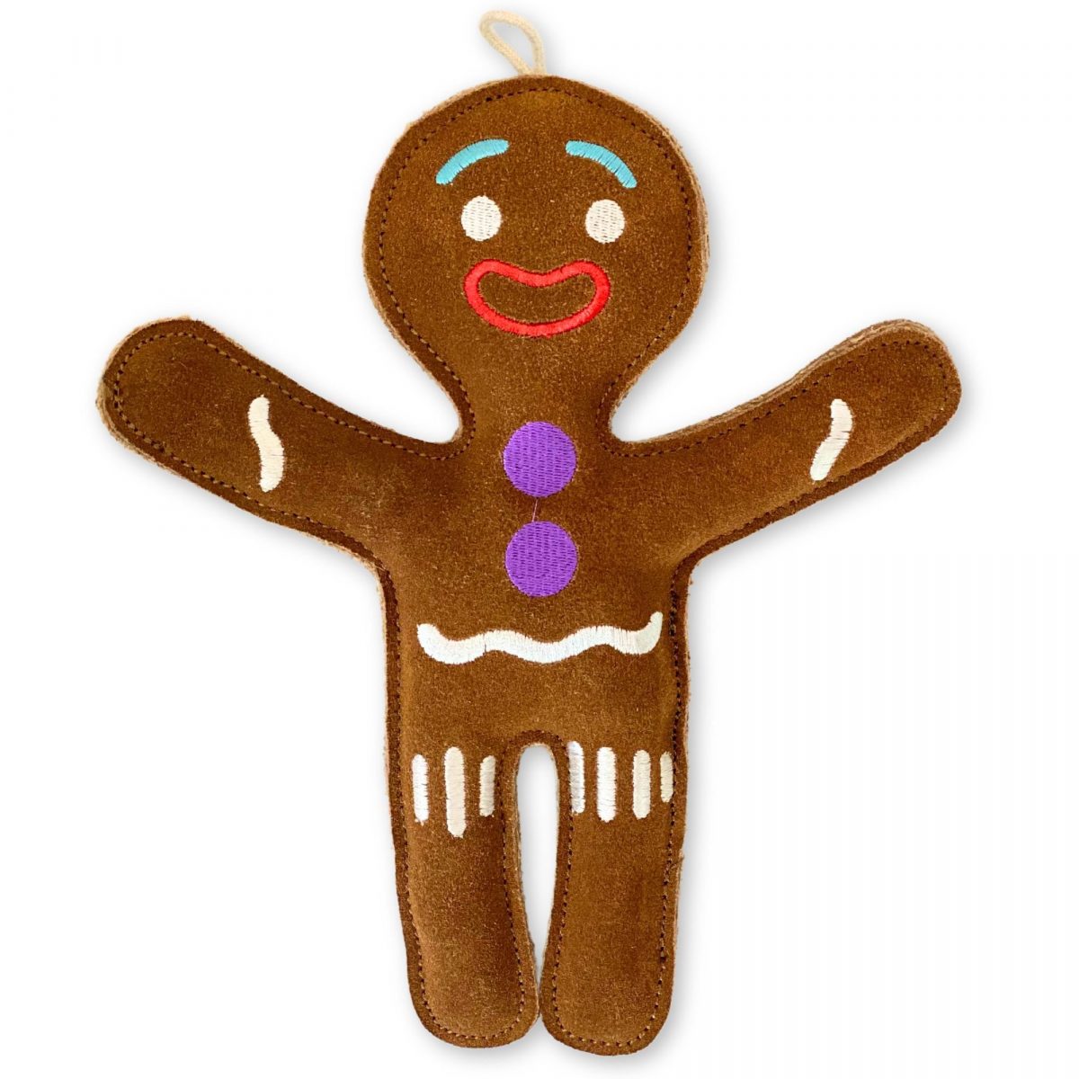 PafDog Pan Perníček Hračka pro psy z kůže a juty 25,5cm