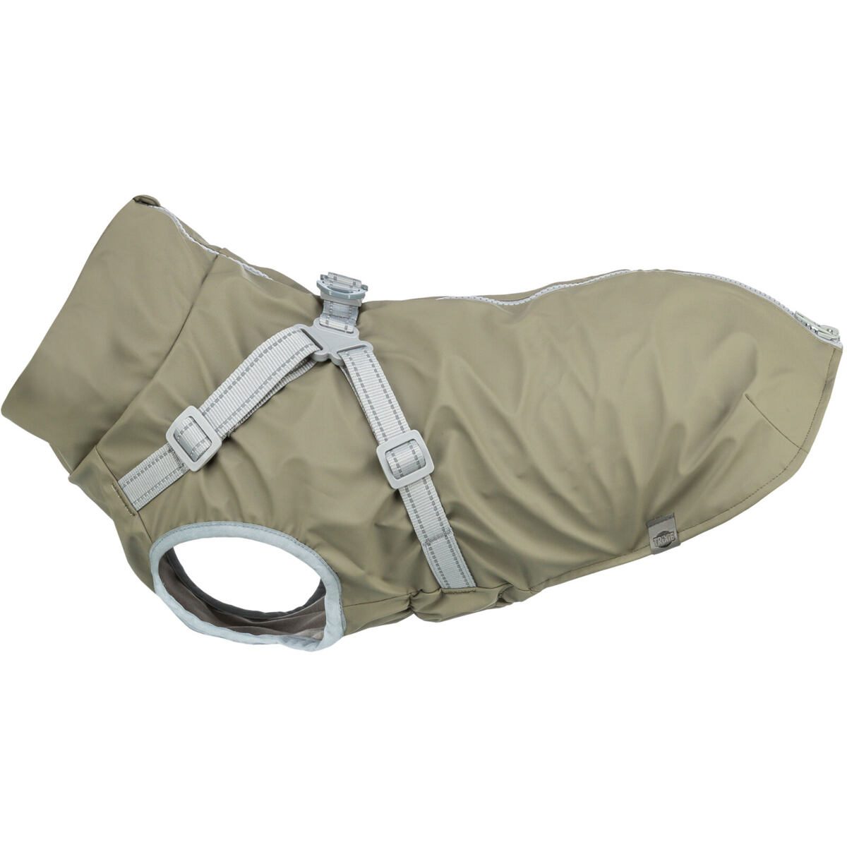 Pláštěnka PONTIS - vesta s postrojem, olivově zelená S: 36cm, hruď: 50-58cm, krk: 40cm