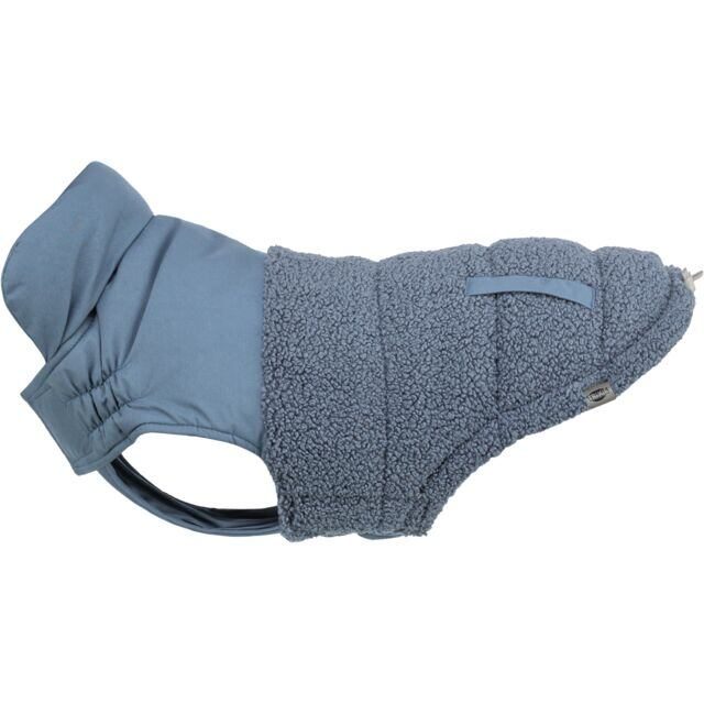 Zimní vesta AJOU s kožíškem, modrá XS: 30cm, hruď: 40-46cm, krk: 34cm