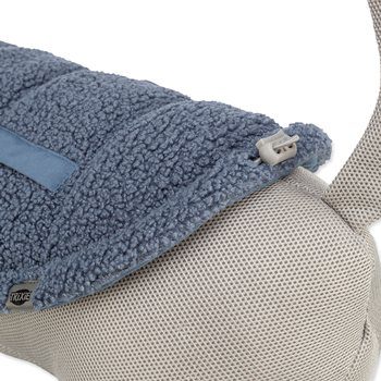 Zimní vesta AJOU s kožíškem, modrá XS: 27cm, hruď: 37-43cm, krk: 32cm