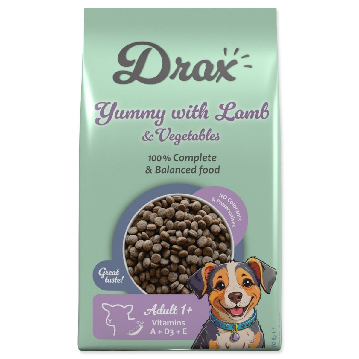 Krmivo Drax Adult s jehněčím a se zeleninou 10kg