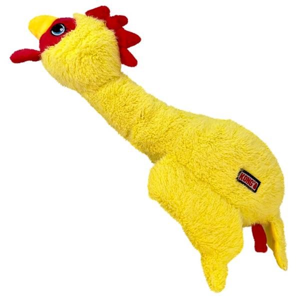 Hračka plyš. KONG Scruffs Chicken M/L
