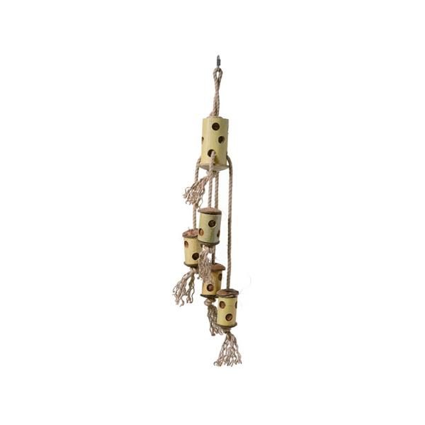Hračka pták přírodní Bamboo L Quapas! 60x14cm