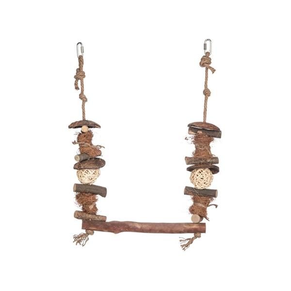 Hračka pták přírodní, houpačka Swing Bar Quapas! 45x30cm