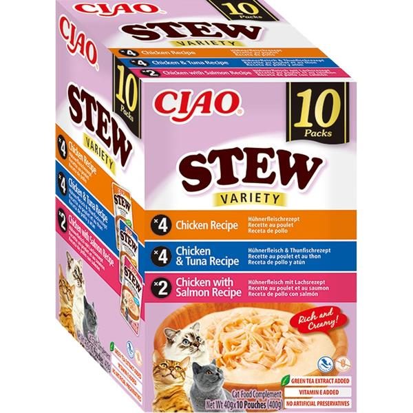Inaba Ciao Stew kuře a ryba multipack 10x 40 g