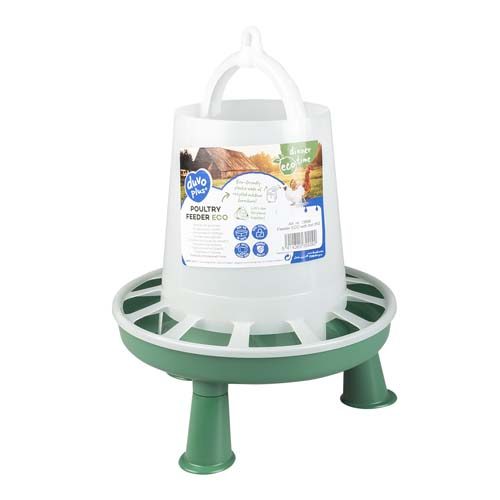 DUVO+ ECO Krmítko plastové pro drůbež na nohou as rukojetí 3kg