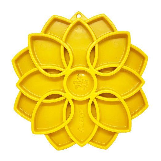 SodaPup Mandala, nylonová senzorická miska - žlutá