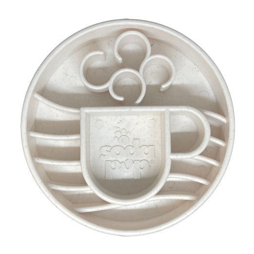 SodaPup Mocha hrnek senzorická miska - bílá
