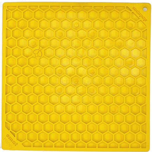 SodaPup Lízací podložka honey, žlutá