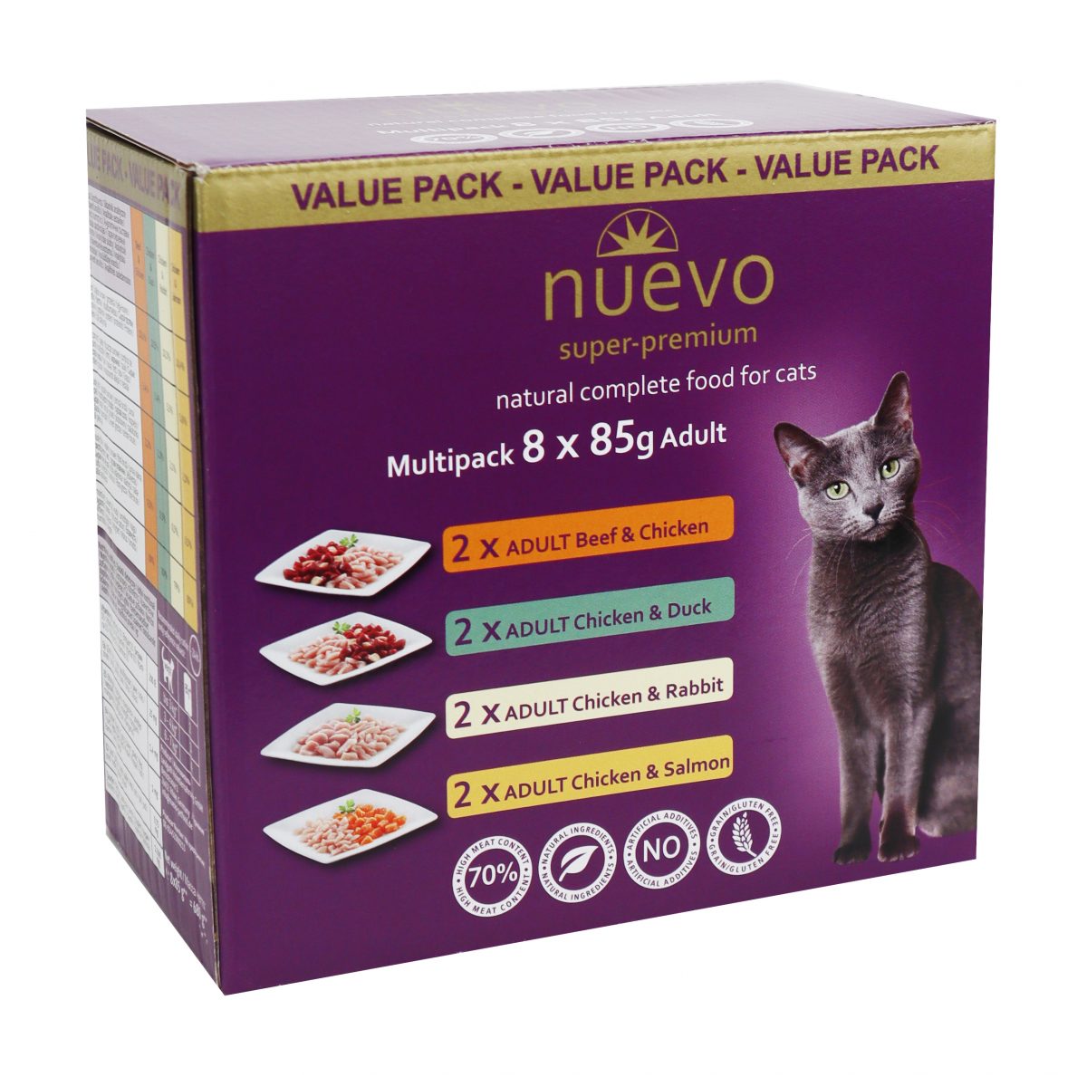 Nuevo kočka kapsa Adult Multipack 8x85g